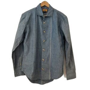 22/7 Infinite Possibilities Klynn Shirt Brooklyn Chambray Men's M Button Front